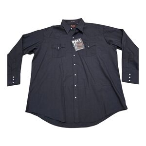 NWT Plains Western Wear Pearl Snap Cowboy Shirt, Men's 2XLT